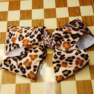 Cheetah Print- Cheer Bow